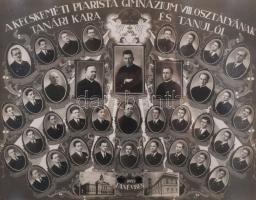 1933 A Kecskeméti Piarista Gimnázium VIII. osztályának tanári kara és tanulói 1933 tanévben, Kecskem...