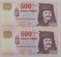 2011. 500Ft "EA" (2x) T:AU Adamo F54K