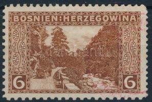 1906 6H bélyeg 10:12:9:10 vegyes fogazással