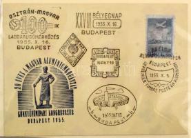 FDC tétel, főleg az 50-es évekből FDC berakóban + 3 indigós dobozban