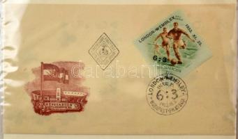 FDC tétel, főleg az 50-es évekből FDC berakóban + 3 indigós dobozban