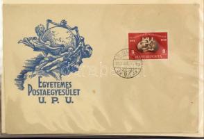 FDC tétel, főleg az 50-es évekből FDC berakóban + 3 indigós dobozban