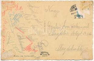 1940 Komárom, Komárno; látkép, Erzsébetsziget, Cseh erődítmény a trianoni határon (betonbunker) / ge...