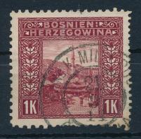 1906 1K bélyeg 10:12:9:10 vegyes fogazással