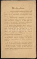 1897 Használatlan teljes bejelentési lap / Unused PS-change of address form