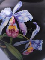 cca 1920 Rosenthal Cattleya mintás váza. Jelzett, kézzel festett, hibátlan, m: 18,5 cm /// cca 1920 ...