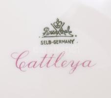 cca 1920 Rosenthal Cattleya mintás váza. Jelzett, kézzel festett, hibátlan, m: 18,5 cm /// cca 1920 ...