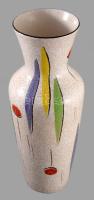 Ray keramik német iparművész váza. Mázas kerámia, jelzett, hibátlan 41 cm
