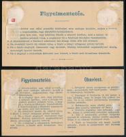 1873 2 db használatlan feladóvevény / PS-receipts