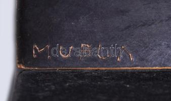 Carlos Garcia Muela (1936-2016) Túzok. Bronz, jelzett. 22 cm