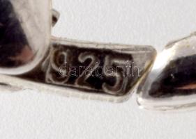 Ezüst(Ag) masszív király karkötő, jelzett, h: 19,5 cm, nettó: 39,3 g