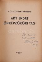 Kovalovszky Miklós: Ady Endre önképzőköri tag. A szerző, Kovalovszky Miklós (1910-1997) nyelvész, ir...