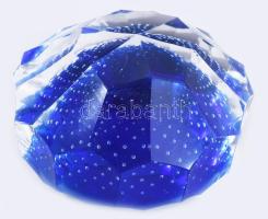 Levélnehezék, kék mintával 9 cm