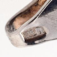 Ezüst(Ag) fantáziaszemes nyaklánc és karkötő, jelzett, h: 19,5 és 45 cm, nettó: 14,2 g