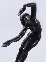 Kerényi Jenő (1908-1975): Táncosnő (Táncoló art deco nőalak), 1929-30 körül. zománcozott fém, jelzés...