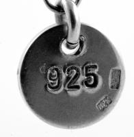 Ezüst(Ag) sokköves karkötő, jelzett, h: 15-17 cm, bruttó: 5,7 g