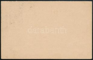 1909 Díjjegyes válaszos levelezőlap, visszaküldve / PS-reply card, returned