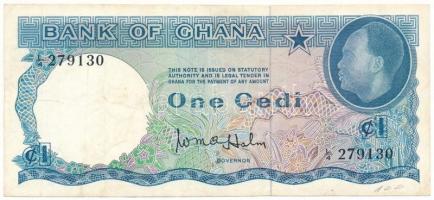Ghána DN(1965) 1C "L/4 279130" T:F Ghana ND(1965) 1 Cedi "L/4 279130" C:F Krause P#5a