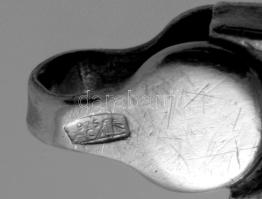 Ezüst(Ag) fantáziaszemes karkötő, jelzett, h: 19,5 cm, nettó: 3,8 g
