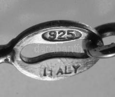 Ezüst(Ag) csavart bokalánc, jelzett, h: 23+-25 cm, nettó: 1,6 g