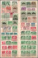 228 db 1950 előtti kétkörös bélyegzés, 3 db berakólapon, mappában