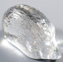 Sündisznó üveg dísz, j.n hibátlan 6 cm