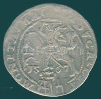 Lengyelország / Danzig 1567. 1Gr "Sigismund II." Ag T:3-