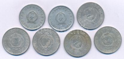 1949-1950. 1Ft Al "Rákosi-címer" (2xklf) + 1951-1952. 2Ft Cu-Ni "Rákosi-címer" + 1957-1962. 2Ft Cu-Ni "Kádár-címer" (3xklf) T:F