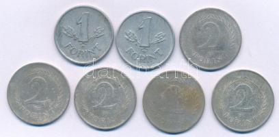 1949-1950. 1Ft Al "Rákosi-címer" (2xklf) + 1951-1952. 2Ft Cu-Ni "Rákosi-címer" +...