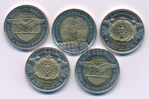 2022. 100Ft "Pénzmúzeum" + 2023. 100Ft "Honvédség" (2x) + 2024. 100Ft "MNB" (2x) T:AU