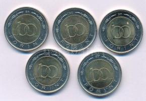 2022. 100Ft "Pénzmúzeum" + 2023. 100Ft "Honvédség" (2x) + 2024. 100Ft "MNB&...