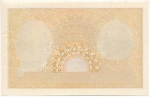 1943. 100P "Szálasi-kiadás" "E 017 000000"-as sorszámmal, csak hátlap, előlapon ...