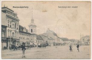 Marosvásárhely, Targu Mures; Széchenyi tér, Szalmás Gyula, Hary Géza üzlete / square, shops (fl)