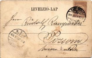 1900 Nagyvárad, Oradea; Pénzügyigazgatósági palota, ifj. Ppper József üzlete. Sonnenfeld Adolf kiadá...