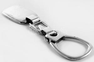 Ezüst(Ag) masszív kulcstartó, jelzett, 9,7×2,8 cm, nettó: 24,7 g