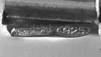 Ezüst(Ag) masszív kulcstartó, jelzett, 9,7×2,8 cm, nettó: 24,7 g