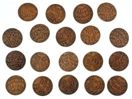 1986-1988. "Híradó" az MTV1 híradójának akkori logóját ábrázoló bronz jelvény (19db/30mm) T:UNC,AU