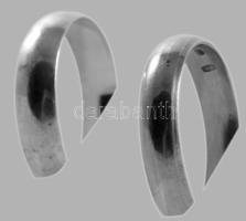 Ezüst(Ag) karikagyűrű, 2 db, jelzett, méret: 55, nettó: 4,1 g