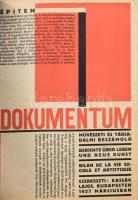 1926-1927 Dokumentum. Művészeti és társadalmi beszámoló. Szerk. Kassák Lajos. 1.-5 sz. (Teljes folya...