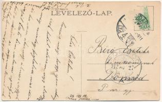 1912 Ipolyvarbó, Ipoly-Varbó, Nógrád-Varbó, Vrbovka; Szabó János kastélyának gazdasági udvara / cast...