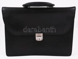 Monarchy bőr aktatáska, jó állapotban, 26x34 cm