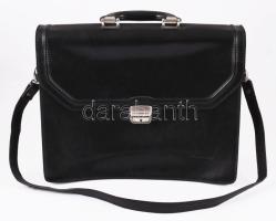 Monarchy bőr aktatáska, jó állapotban, 31x38 cm