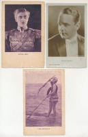 7 db RÉGI külföldi színész képeslap / 7 pre-1945 foreign actors postcards