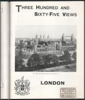 365 Views of London. London, é.n. (cca 1900-1910), Richardson &amp; Co., (2)+80+(1) p. Gazdag fe...