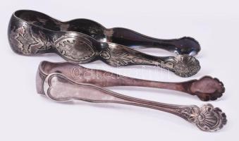 2 darab Berndorf cukorfogó, jelzett, h: 14-17 cm