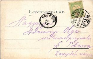 1902 Nagyvárad, Oradea; Pénzügyi palota. Sonnenfeld Adolf kiadása / financial palace (EB)