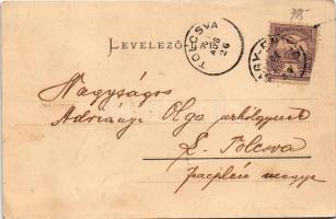 1901 Nagyenyed, Aiud; Magyar utca, Városháza, Kaszinó. Winkler János kiadása / street, town hall, ca...