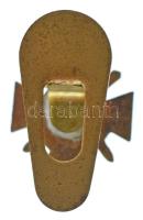 1940 k. "Tűzkereszt I. fokozata" bronz miniatűr gomblyukjelvénye (14x14mm) T:AU
Hungary ~...