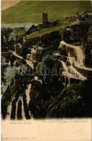 Merano, Meran (Südtirol); Blick von der Zenoburg, Gilfpromenade (EM)