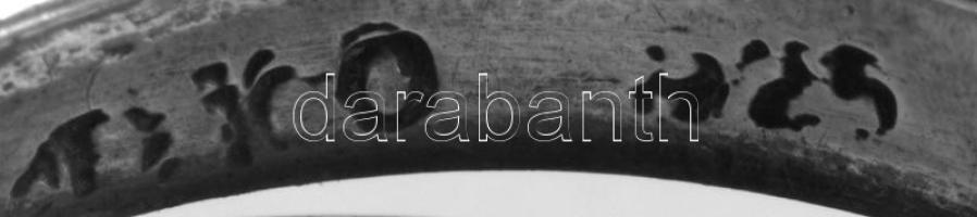 Ezüst(Ag) masszív csavart gyűrű, jelzett, méret: 55, nettó: 7,4 g